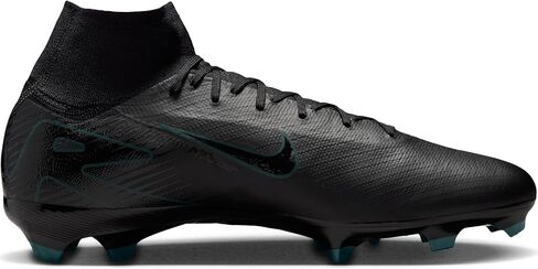 حذاء كرة القدم Mercurial Superfly 10 Pro FG عالي الجودة من نايكي (HF9433-002، أسود/أدغال عميقة/أسود) مقاس 10 in Saudi Arabia