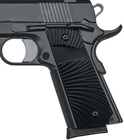 مقابض رفيعة من Cool Hand 1911 G10، بالحجم الكامل (الحكومة/القائد)، متضمنة برغي مقابض المسدس، رفيعة 3/16 بوصة، مغرفة كبيرة، قطع أمان Ambi، نسيج Sunburst، هذه المقابض تعمل فقط مع البطانات القصيرة in Kuwait
