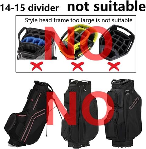 غطاء حقيبة الجولف BOYEA & SKULLEAP/غطاء المطر مقاوم للماء/الغبار، نمط سميك، يناسب حقيبة الجولف/حقيبة الوقوف مقاس 8.5-9 بوصة، 4 أدوات تثبيت + أشرطة قابلة للتعديل، سهلة التركيب، قابلة للطي، لجميع هدايا لاعبي الجولف in Kuwait