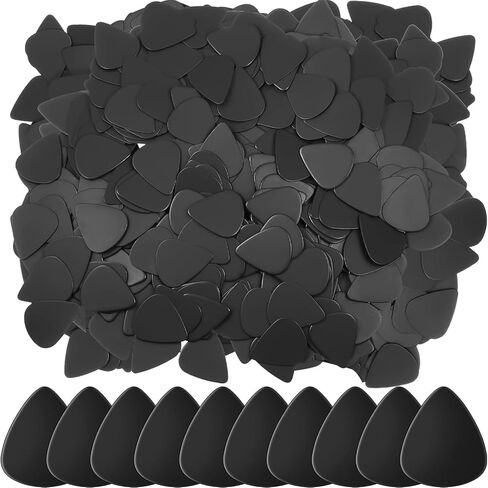 30Pcs Guitar Picks, Celluloid Guitar Plectrums for Your Electric, Acoustic, or Bass Guitar Guitar Picks and Bass Picks (Black 0.5mm) in Saudi Arabia