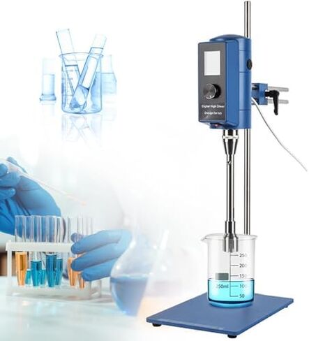 High Speed Homogenizer - 2000-28000rpm Adjustable Speed Blender 110V 500W Digital Display for Food Cosmetics Paints & Pharmaceuticals - Professional Mixing Solution in Saudi Arabia