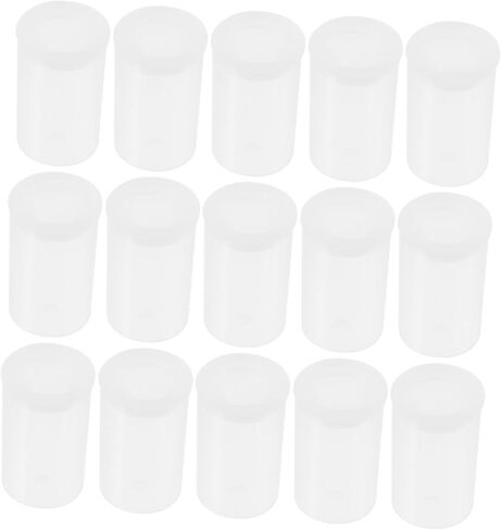 60pcs Film Canisters Transparent Plastic Storage Containers for Camera Film Small Accessories and Trinkets Leakproof and Lightweight for Travel and Outdoor Use in Saudi Arabia