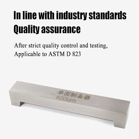 جهاز تحضير أحادي الجانب 400 ميكرومتر، طبقة طلاء مبللة أحادية الجانب من الفولاذ المقاوم للصدأ، الطول الإجمالي 125 مم؛ عرض الطلاء الفعال 100 مم، يستخدم لتحديد قوة الإخفاء in Kuwait