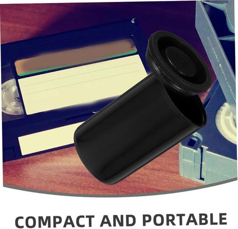 jojofuny 20pcs Black Film Canisters Durable Plastic Storage Containers for Film and Accessories Organized Storage with Lids Portable Photo Box for Photographers in Saudi Arabia
