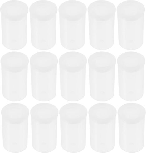 90pcs Empty Film Canisters Caps Plastic Storage Containers for Fishing Bait Camera Film and Small Accessories Versatile Portable Case for Easy Organization in Saudi Arabia
