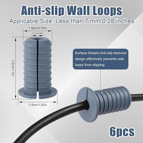 6pcs 3/4 Inch/19mm Cable Grommets for Starlink, Split Wall Feed Through Bushings Anti-Slip Cable Routing Kit for Ethernet/TV Wires Waterproof Cord Protection Accessories (Gray) in Saudi Arabia
