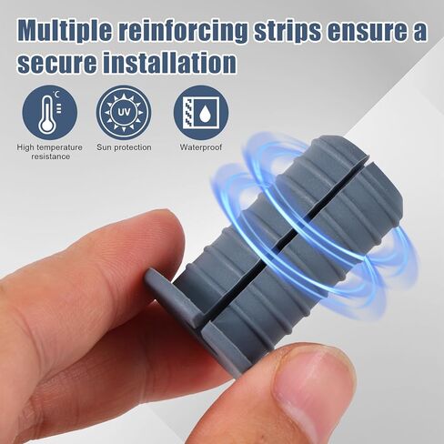 6pcs 3/4 Inch/19mm Cable Grommets for Starlink, Split Wall Feed Through Bushings Anti-Slip Cable Routing Kit for Ethernet/TV Wires Waterproof Cord Protection Accessories (Gray) in Saudi Arabia