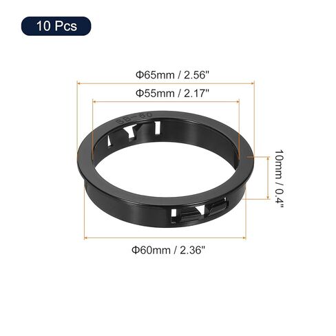 10 قطع من uxcell 60 مم (2-3/8 بوصة) حلقة جلبة كبس للكابل، خرطوم دائري كبس فتحة جلبة وسدادات قفل للكابلات والأسلاك، أسود in Saudi Arabia