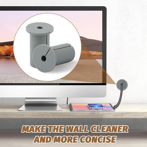 4 Pcs Cable Routing Kit for Starlink, Silicone Cable Grommet Rubber Wall Bushing Cable Protective Sleeve for 1" Wall Hole Wall Grommets for Cables Compatible with Starlink Mount for Protecting Cords in Kuwait