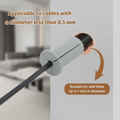 4 Pcs Cable Routing Kit for Starlink, Silicone Cable Grommet Rubber Wall Bushing Cable Protective Sleeve for 1" Wall Hole Wall Grommets for Cables Compatible with Starlink Mount for Protecting Cords in Kuwait