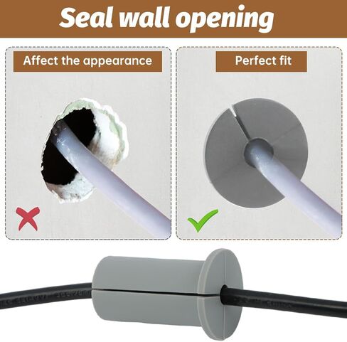 4 Pcs Cable Routing Kit for Starlink, Silicone Cable Grommet Rubber Wall Bushing Cable Protective Sleeve for 1" Wall Hole Wall Grommets for Cables Compatible with Starlink Mount for Protecting Cords in Kuwait