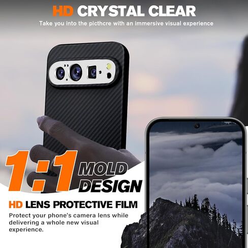 عبوتان لواقي عدسة الكاميرا Google Pixel 10 Pro XL، غطاء كاميرا من الزجاج المقوى المعدني الفاخر، مضاد للخدش عالي الوضوح (أسود) in Kuwait