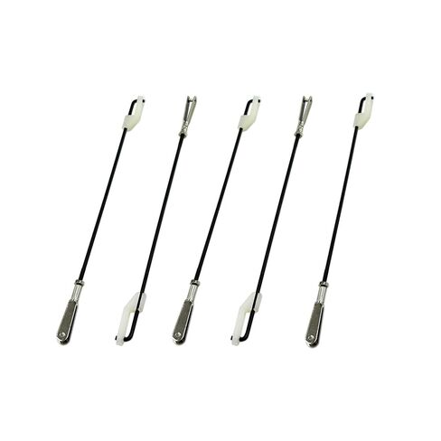 5 قطع معدنية لطائرة RC مع قضيب توصيل وقضيب دفع وحارس متأرجح لأجزاء جناح ثابتة لطائرة RC DIY ملحقات توصيل الطائرات (M2x90mm) in Kuwait