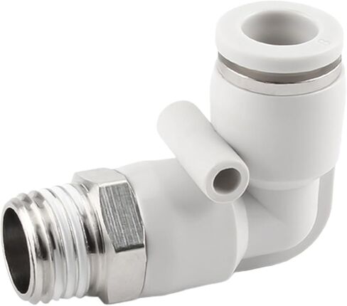 PL pneumatic quick connector 4mm-12mm trachea hose outer diameter 1/8" 1/4" 3/8" 1/2" air elbow plug-in copper connector(PL8-03) in Saudi Arabia