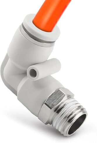 PL pneumatic quick connector 4mm-12mm trachea hose outer diameter 1/8" 1/4" 3/8" 1/2" air elbow plug-in copper connector(PL8-03) in Saudi Arabia
