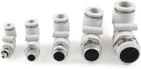 PL pneumatic quick connector 4mm-12mm trachea hose outer diameter 1/8" 1/4" 3/8" 1/2" air elbow plug-in copper connector(PL8-03) in Saudi Arabia