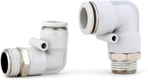 PL pneumatic quick connector 4mm-12mm trachea hose outer diameter 1/8" 1/4" 3/8" 1/2" air elbow plug-in copper connector(PL8-03) in Saudi Arabia