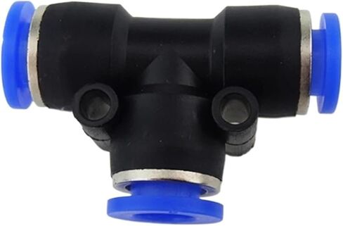 PE6 500Pcs PE6 Pneumatic 6mm to 6mm Touch End T Connector Quick Fittings in Saudi Arabia
