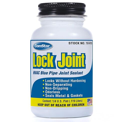 ComStar Lock Joint,1/2 Pint, Blue Pipe Joint Sealant, Leak-Proof NPT Thread Connections, Works on Metal & Plastic Pipes, High Temperature & Pressure Resistant, Lubricates & Seals Gaskets (10-625) in Saudi Arabia
