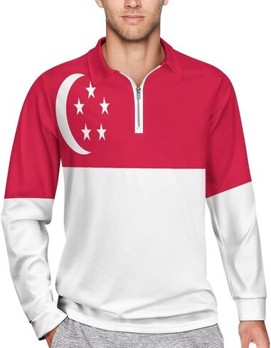 Fattyeery Mens Long Sleeve Sri Lanka Flag Sweatshirt Printed Loose Pullover T-shirt for Men Tops Shirts in Kuwait
