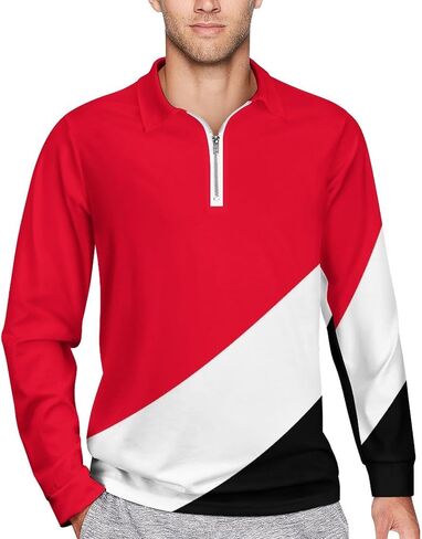 Fattyeery Mens Long Sleeve Sri Lanka Flag Sweatshirt Printed Loose Pullover T-shirt for Men Tops Shirts in Kuwait