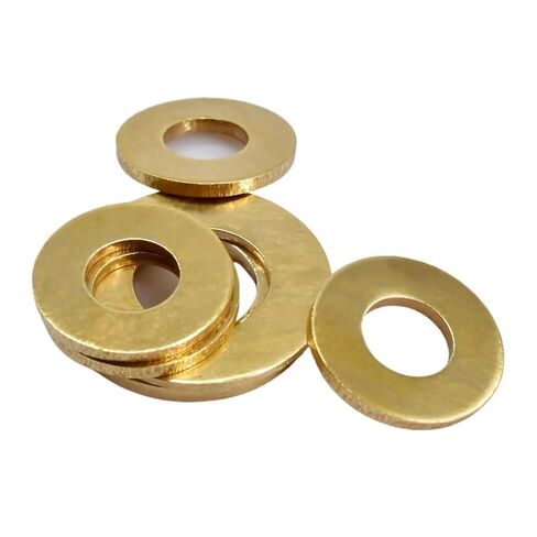 Solid Brass Flat Washer M2 M2.5 M3 M4 M5 M6 M8 M10 M12 M14-M20 Standard Solid Seal Brass O Ring Gasket 3Pcs-200Pcs(M3x7x0.5(200Pcs)) in Saudi Arabia