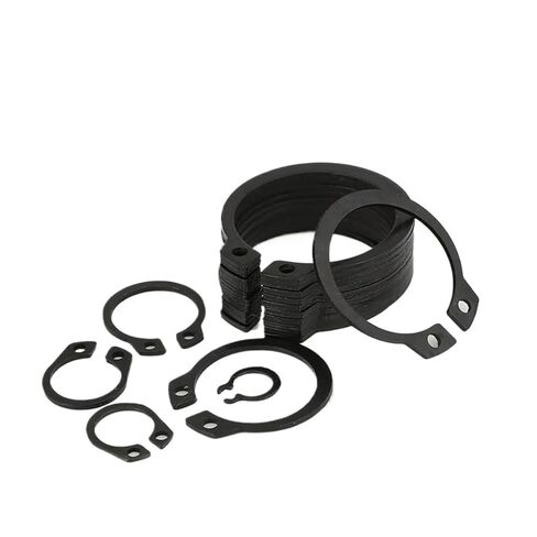 M3-M80 أسود 65mn منجنيز فولاذ C نوع مشبك حلقة تثبيت خارجي للعمود (M16-10pcs) in Saudi Arabia