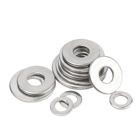 M1.6 M2 M2.5 M3 M4 M5 M6 M8 M10 M12 A2-70 304 Stainless Steel Flat Washer Plain Gasket(M10x20x2(10pcs)) in Saudi Arabia