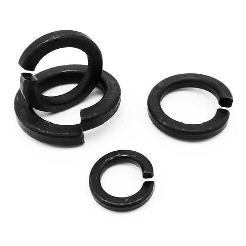 M2 M2.5 M3 M3.5 M4 M5 M6 M8 M10 M12 M14 M16 to M24 Black Grade 8.8 Steel Spring Washer Split Lock Elastic Gasket Shells Pad(M24 2pcs) in Saudi Arabia