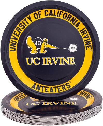 Desert Cactus University of California Irvine Paper Plates UCI Anteaters 20 Count 9 inch Round Plates for Tailgates, Parties, Graduation and Events (Design A) in Saudi Arabia