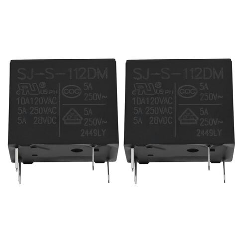 OTOTEC 2 قطعة SJ-S-112DM 4-Pin Relay 1NO 5A 250VAC للأجهزة المنزلية والمعدات الإلكترونية in Saudi Arabia
