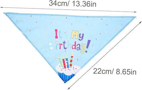 SUPVOX 1set Dog Birthday Party Hat and Bib Set Pet Accessories for Birthday Celebrations One for Dressing up Your Dog Special Occasions in Saudi Arabia