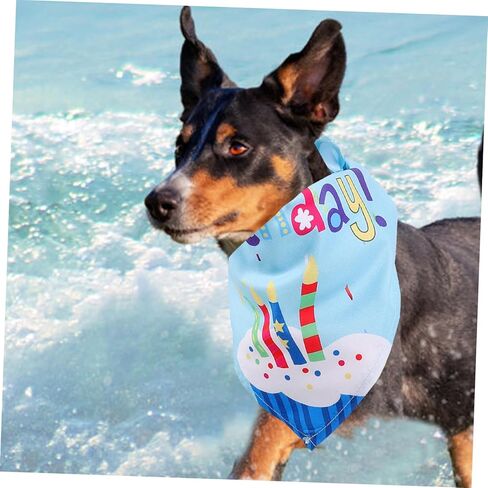 SUPVOX 1set Dog Birthday Party Hat and Bib Set Pet Accessories for Birthday Celebrations One for Dressing up Your Dog Special Occasions in Saudi Arabia