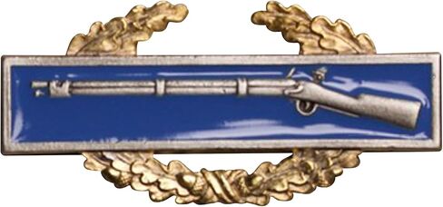 MEDALS OF AMERICA EST. 1976 Army Miniature Master Combat Infantryman 1st Award - Silver and Gold Badge in Saudi Arabia