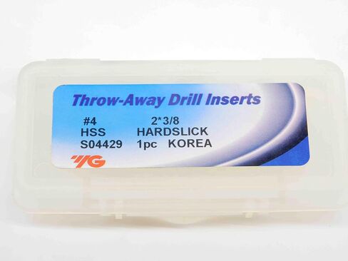 1pc New YG1 2 3/8 Series #4 S04429 M4 HARDSLICK HSS Spade Drill Insert 2.375 - DCT-DM2549 in Saudi Arabia