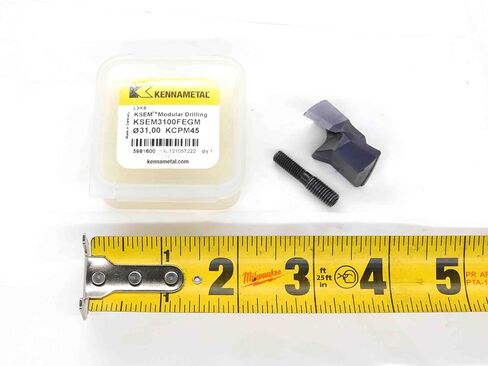 1pc New KENNAMETAL KSEM3100FEGM KCPM45 TiAlN Carbide Drill TIP Insert 31mm Dia - DM2191BL5 in Saudi Arabia