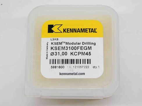 1pc New KENNAMETAL KSEM3100FEGM KCPM45 TiAlN Carbide Drill TIP Insert 31mm Dia - DM2191BL5 in Saudi Arabia