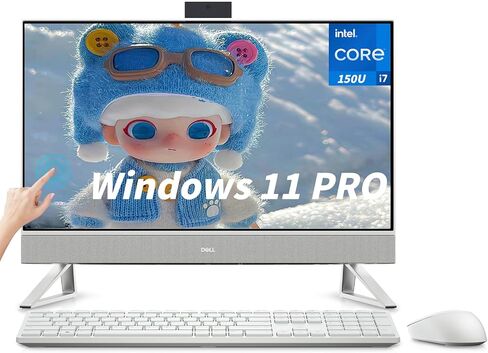 كمبيوتر مكتبي Dell Inspiron 7730 الكل في واحد، شاشة لمس FHD 27 بوصة، Intel Core 7-150U (حتى 5.4 جيجا هرتز)، GeForce MX570A، WiFi 6E، لوحة مفاتيح وماوس لاسلكي، Windows 11 Pro، ملحقات (64 جيجابايت رام، 4 تيرابايت SSD) in Saudi Arabia