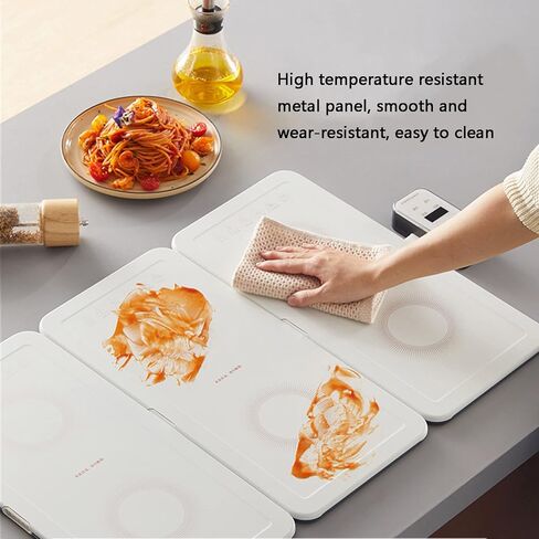 Electric Warming Tray Foldable Portable Hot Plate with Adjustable Temperature Control and Timer - Ideal for Parties, Buffets, and Chafing Dishes in Saudi Arabia