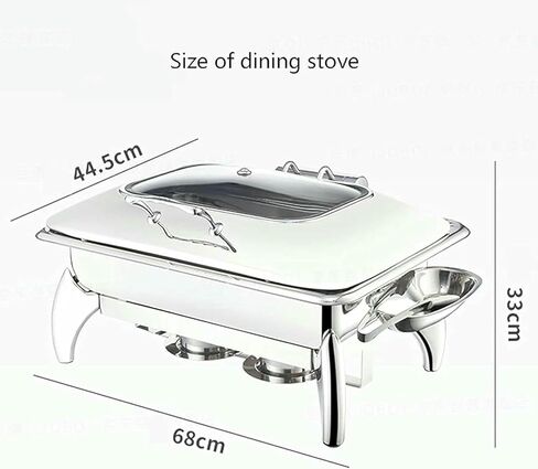 Hot Pot Buffet Set: Stainless Steel Buffet Server Heater, Buffet Catering Game with Water Pot, Food Pot ~ in Saudi Arabia
