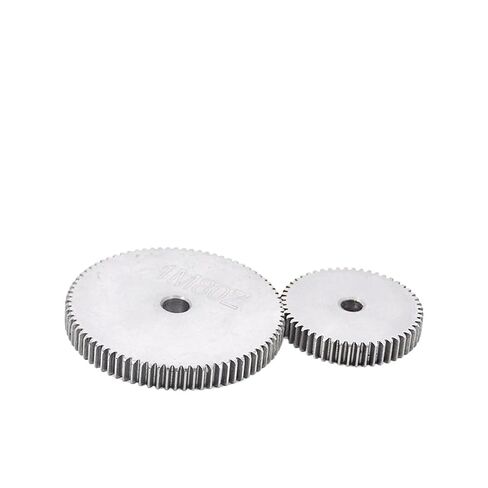 ترس ترس محرك فولاذي شديد التحمل قطعة واحدة ترس حفز 1 وضع 76-95 سُمك 10 مم تروس محرك نقل صناعي مسطح من الفولاذ الكربوني (87 سنًا-OD 89 مم) in Kuwait