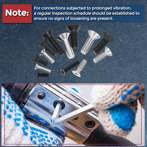 20 قطعة من براغي غطاء الرأس المسطح - [#8-32 × 3/8 بوصة]، مسامير غاطسة من الفولاذ الكربوني، أسود، للسيارات وإصلاح الأثاث والمعدات الصناعية والإصلاحات المؤقتة in Kuwait