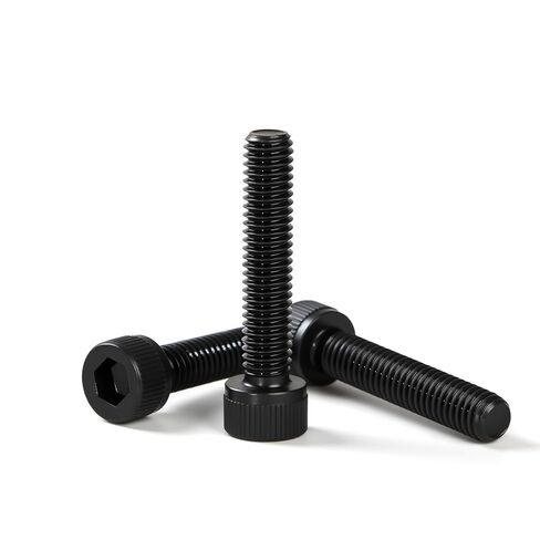 M8-1.25 × 20 مم براغي غطاء رأس المقبس، مسامير غطاء الرأس، 12.9 درجة من سبائك الصلب أكسيد أسود، محرك مقبس ألين، خيط كامل للماكينة، 20 قطعة (10 مم - 100 مم متوفرة) in Kuwait