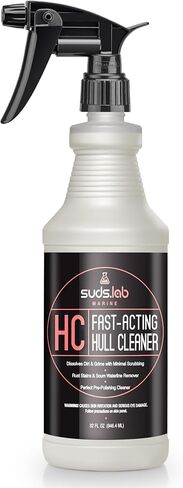 Suds Lab Marine HC Fast-Acting Hull Cleaner, Rust & Scum Waterline Remover, Pre-Polishing Boat Cleaner, 32 oz. in Saudi Arabia