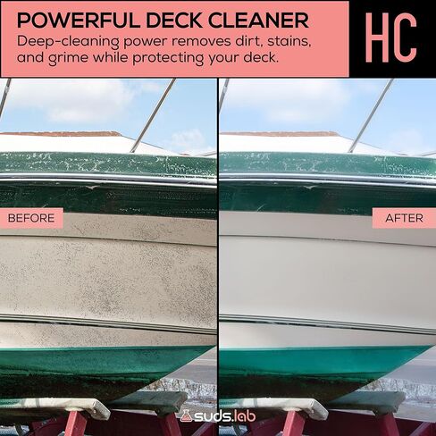 Suds Lab Marine HC Fast-Acting Hull Cleaner, Rust & Scum Waterline Remover, Pre-Polishing Boat Cleaner, 32 oz. in Saudi Arabia