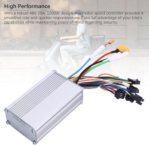 Electric Bike Controller, 48V 25A 1200W Brushless Motor Speed Controller for Ebikes, Scooter, ATV, Go Kart, Tricycle, Moped - Perfect for Urban Commuting, Recreation, and Off-Road Adventures in Kuwait