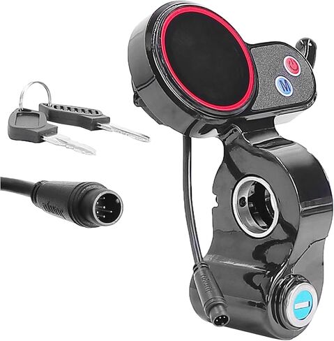 Electric Thumb Throttle Display Compatible with H5 Electric Scooter 6-Pin Speed Controller Accessories with Lock, LCD Display Control Panel for M4 Electric Scooter in Saudi Arabia