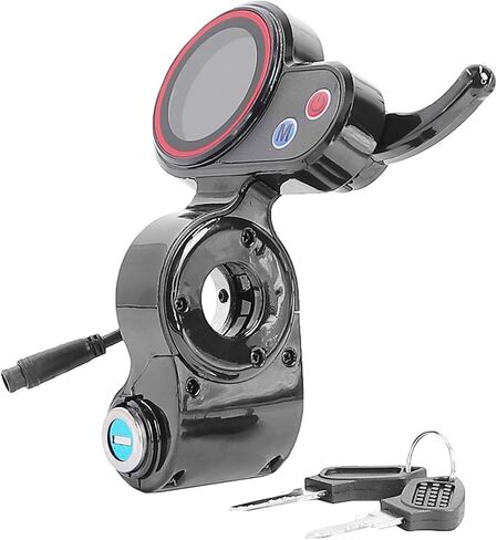 Electric Thumb Throttle Display Compatible with H5 Electric Scooter 6-Pin Speed Controller Accessories with Lock, LCD Display Control Panel for M4 Electric Scooter in Saudi Arabia