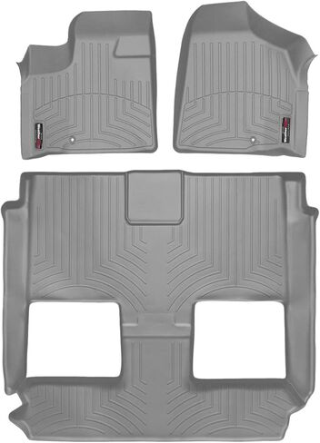 WeatherTech Custom Fit FloorLiners for Grand Caravan, Town & Country Van - Full Set (444211-441414), Black in Saudi Arabia