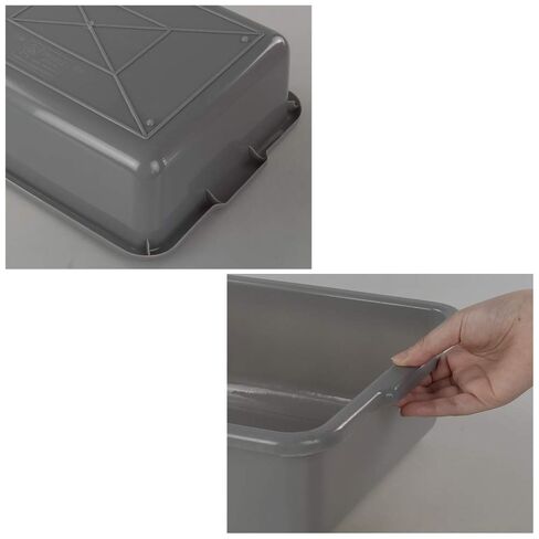 4-Pack 8 Liters Dish Wash Basin, Commercial Dish Pans Bus Tubs, Grey in Kuwait